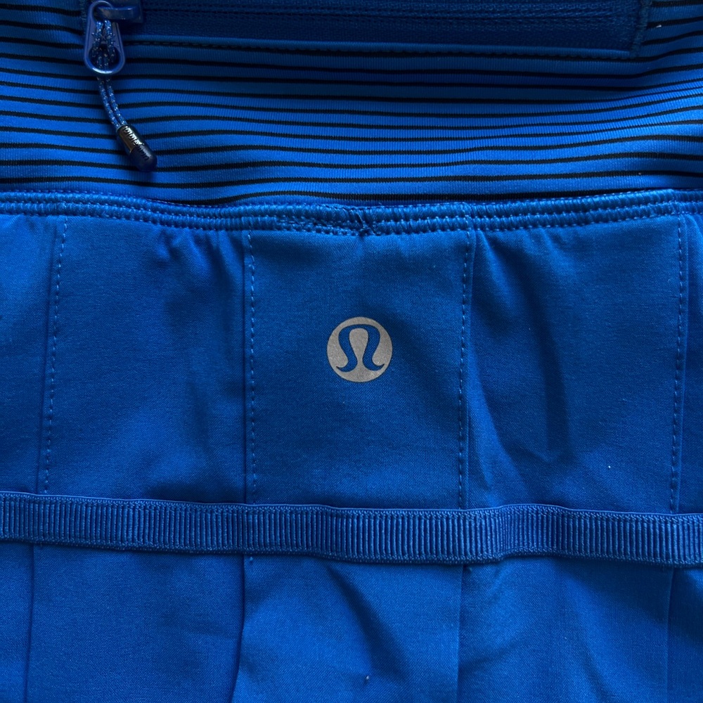 Lululemon Rare Pace Setter Skirt in Baroque Blue / Mini Hyper Stripe Size 2 Reg - Picture 10 of 14